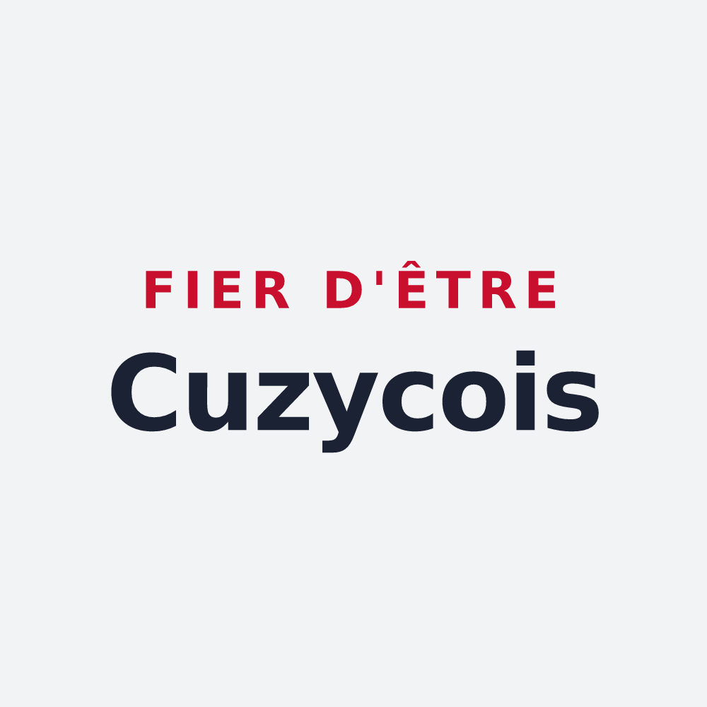 Poster « Fier d'être Cuzycois » — design pour Cuzy