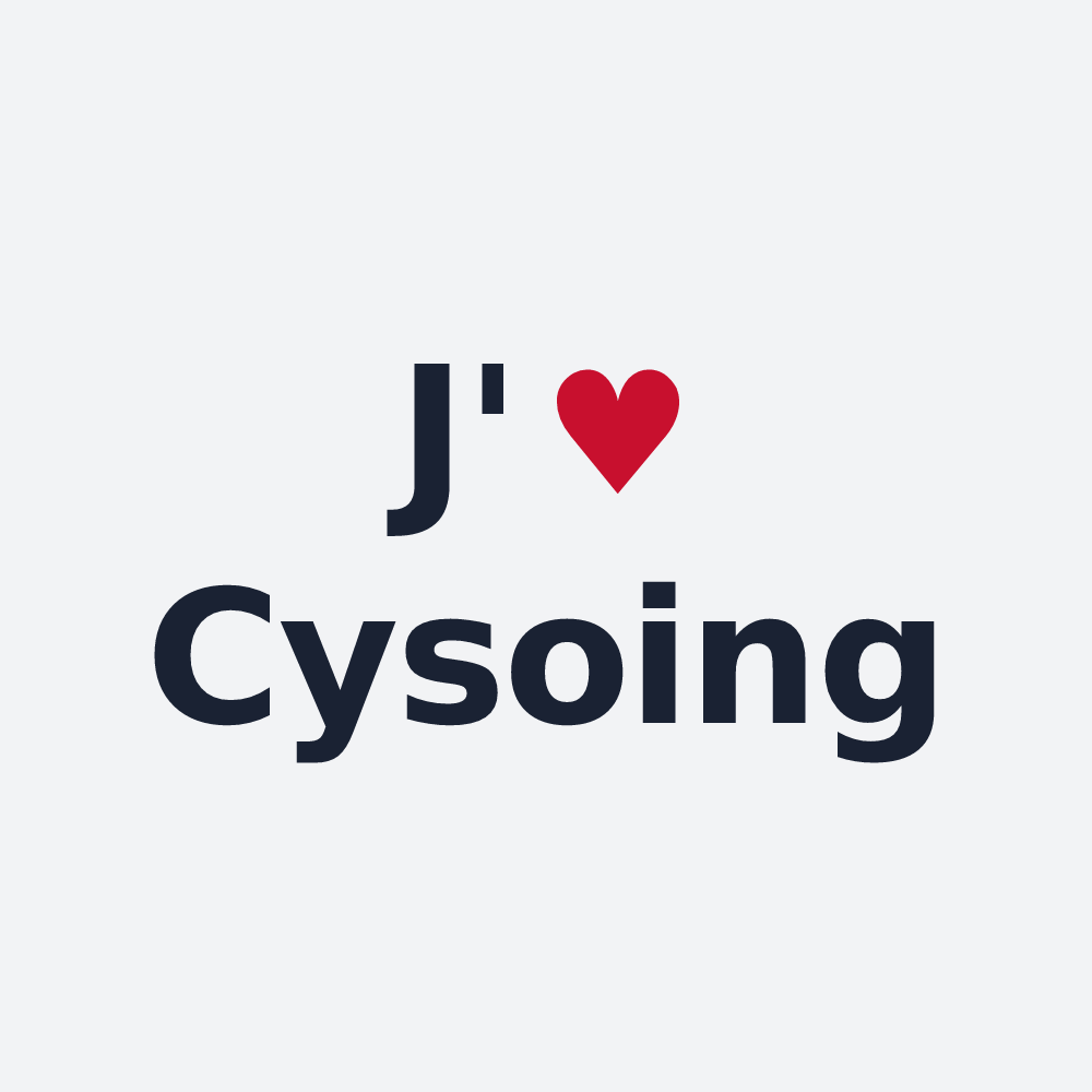 Poster personnalisé Cysoing — design J'aime Cysoing