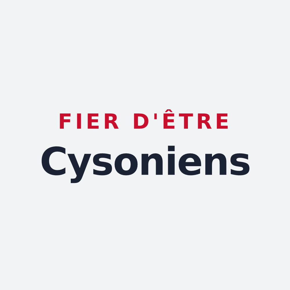 Poster « Fier d'être Cysoniens » — design pour Cysoing