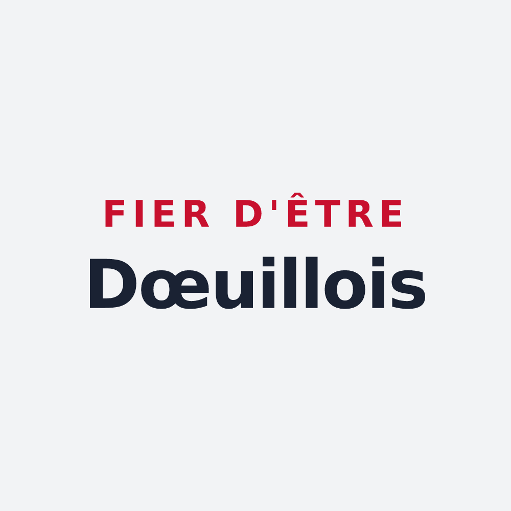 Poster « Fier d'être Dœuillois » — design pour Dœuil-sur-le-Mignon