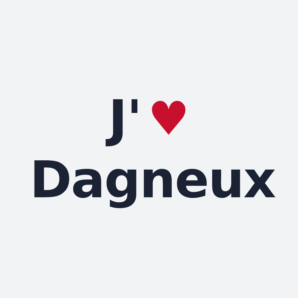Poster personnalisé Dagneux — design J'aime Dagneux