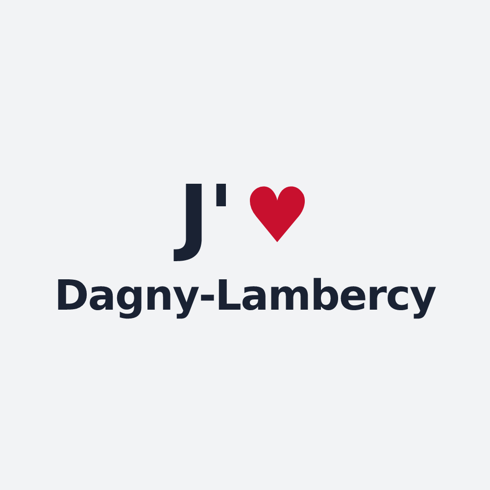 Poster personnalisé Dagny-Lambercy — design J'aime Dagny-Lambercy