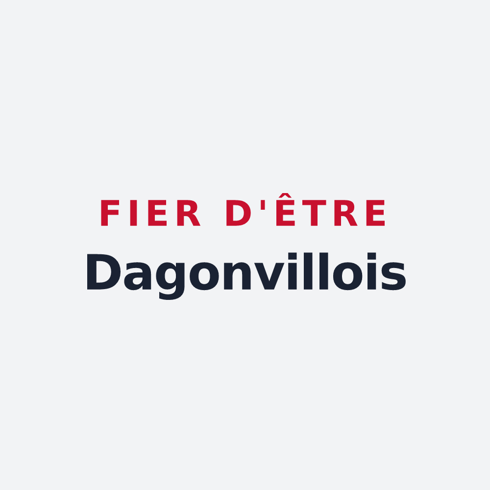 Poster « Fier d'être Dagonvillois » — design pour Dagonville