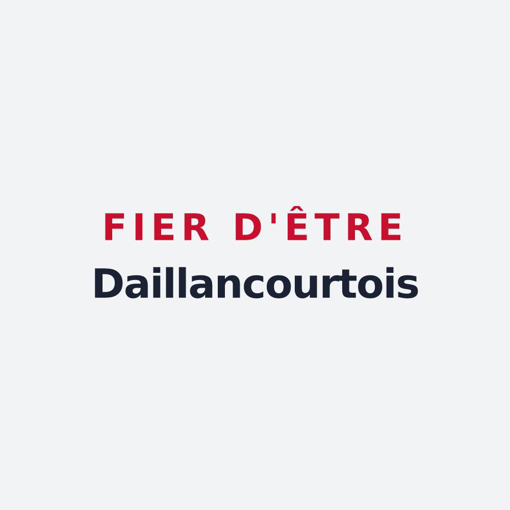Poster « Fier d'être Daillancourtois » — design pour Daillancourt