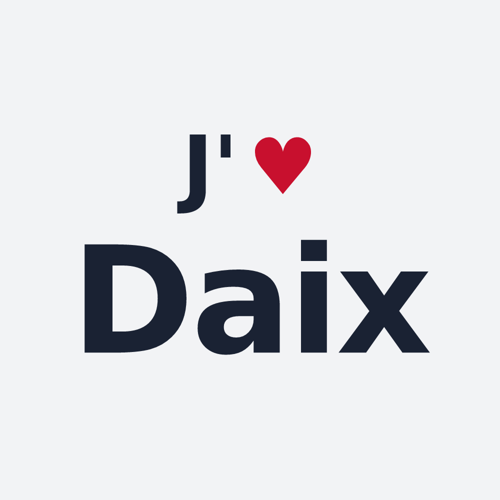 Poster personnalisé Daix — design J'aime Daix