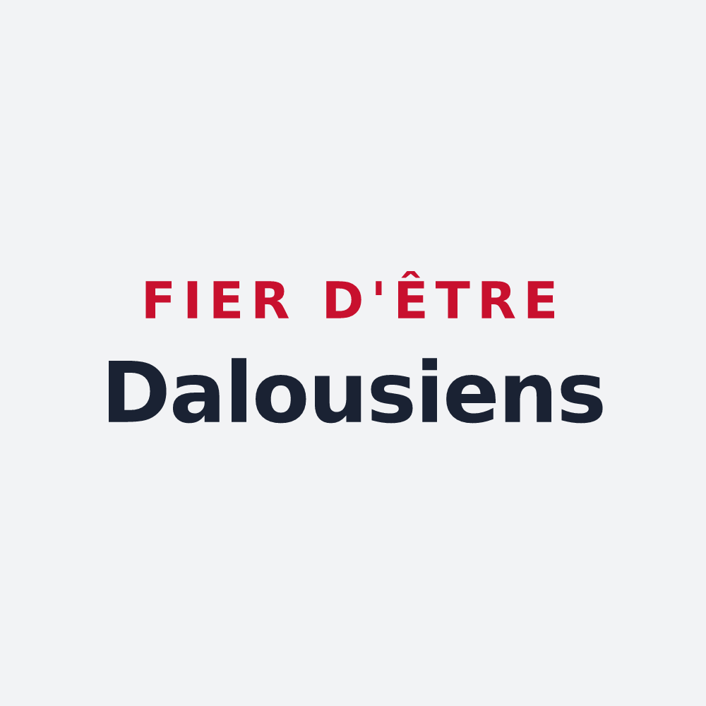 Poster « Fier d'être Dalousiens » — design pour Dalou