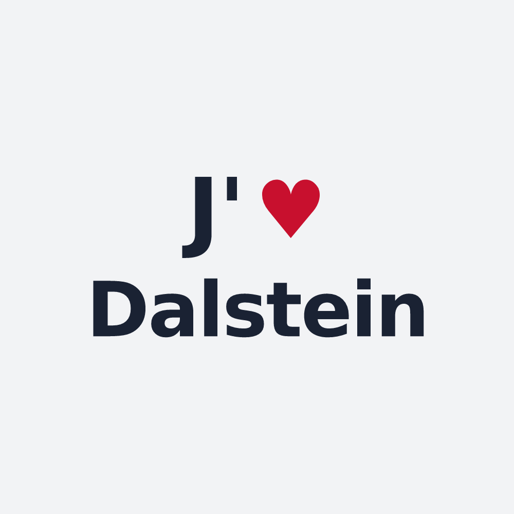 Poster personnalisé Dalstein — design J'aime Dalstein