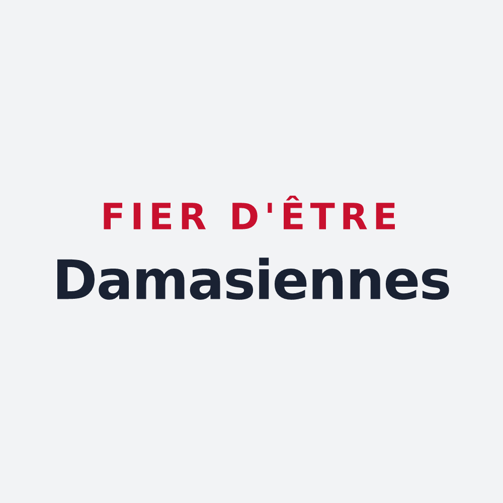 Poster « Fier d'être Damasiennes » — design pour Damas-aux-Bois