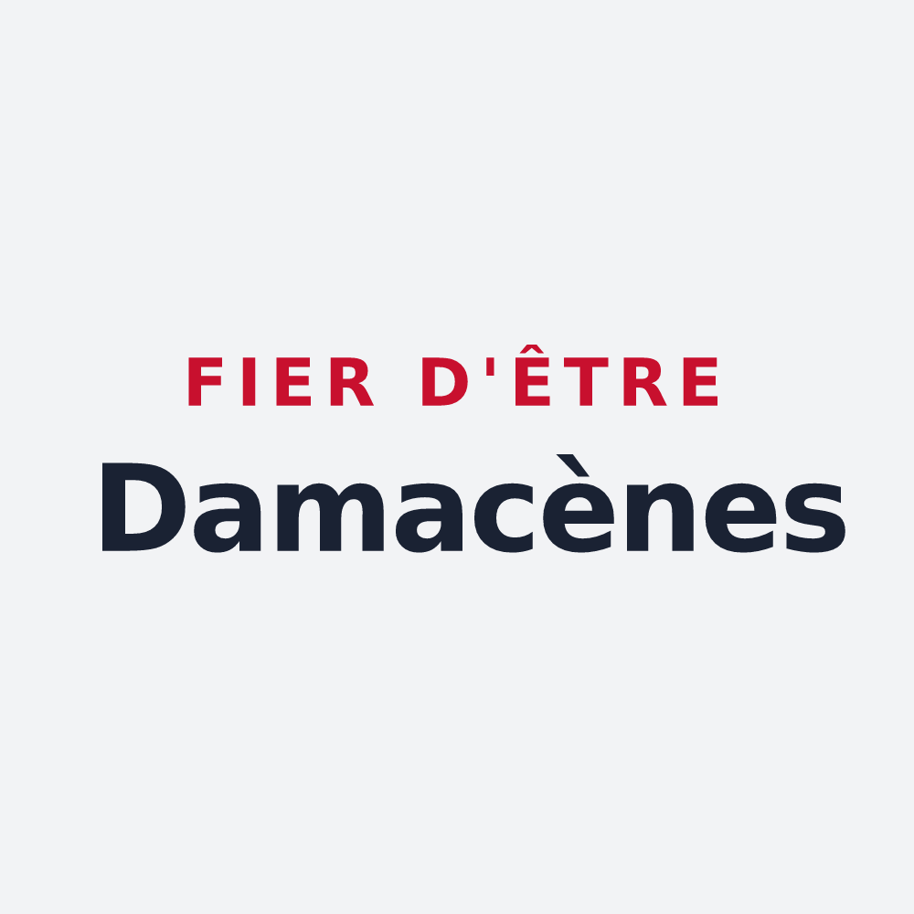Poster « Fier d'être Damacènes » — design pour Damas-et-Bettegney