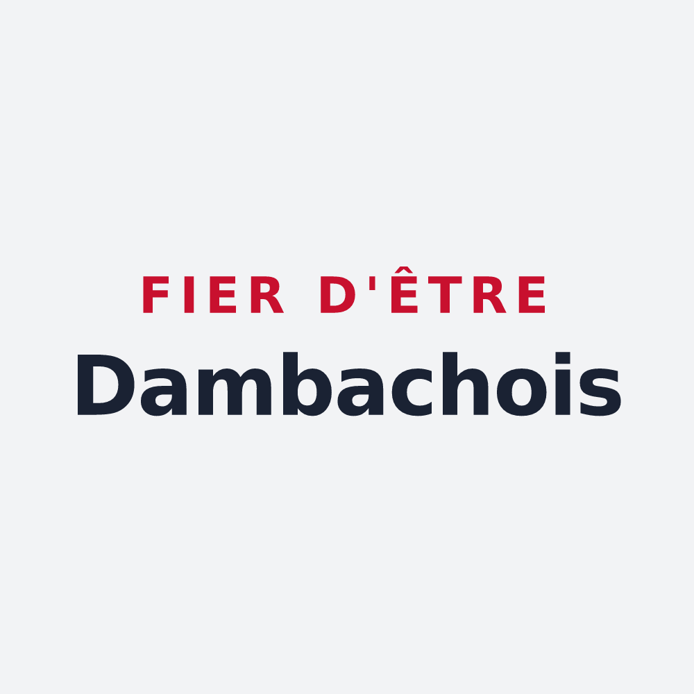 Poster « Fier d'être Dambachois » — design pour Dambach-la-Ville