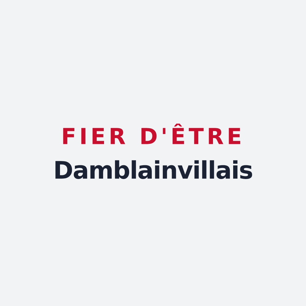 Poster « Fier d'être Damblainvillais » — design pour Damblainville