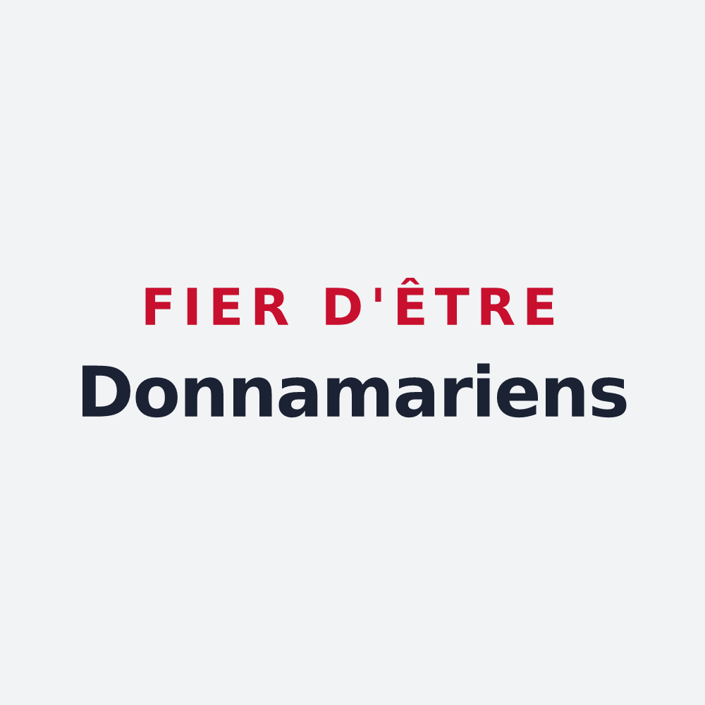 Poster « Fier d'être Donnamariens » — design pour Dame-Marie-les-Bois