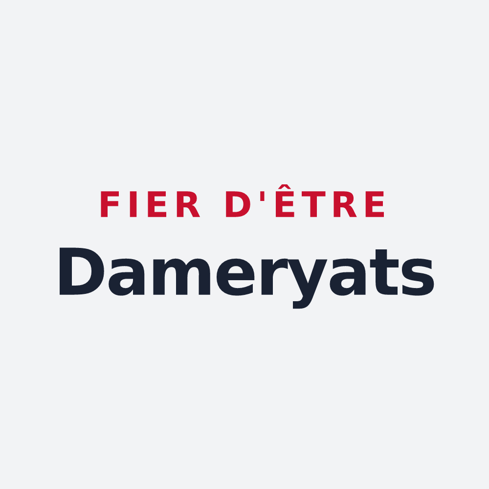 Poster « Fier d'être Dameryats » — design pour Damery