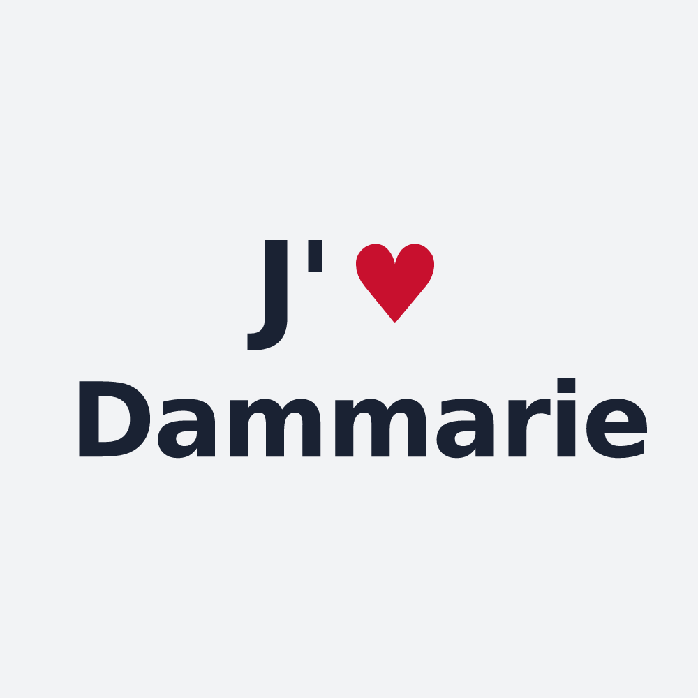 Poster personnalisé Dammarie — design J'aime Dammarie