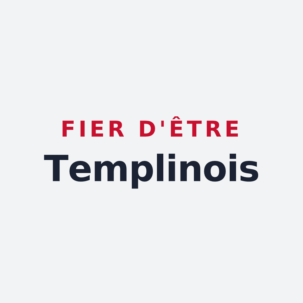 Poster « Fier d'être Templinois » — design pour Dammartin-les-Templiers
