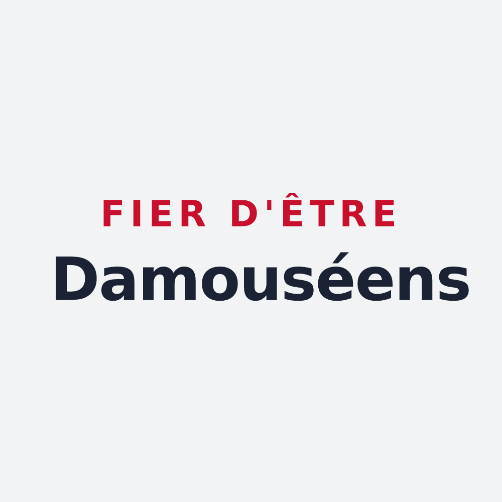 Poster « Fier d'être Damouséens » — design pour Damousies