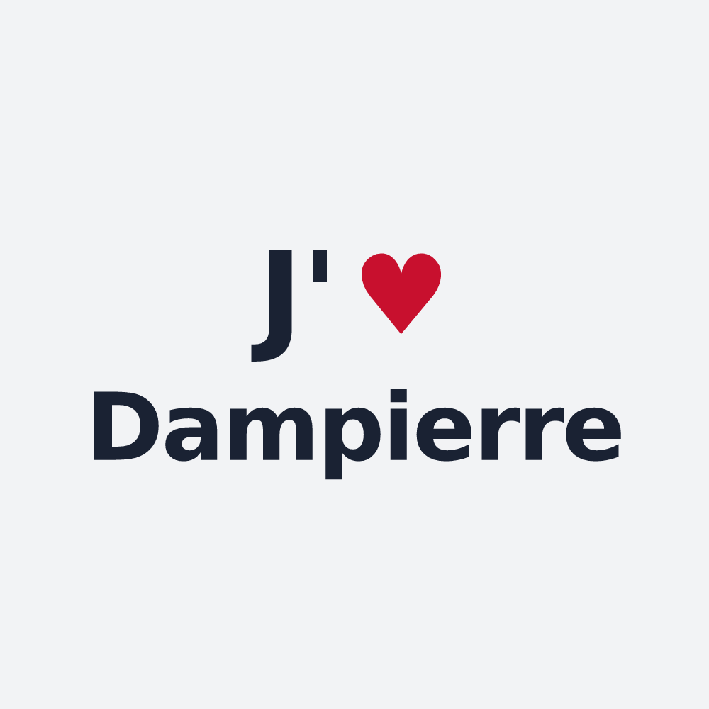Poster personnalisé Dampierre — design J'aime Dampierre