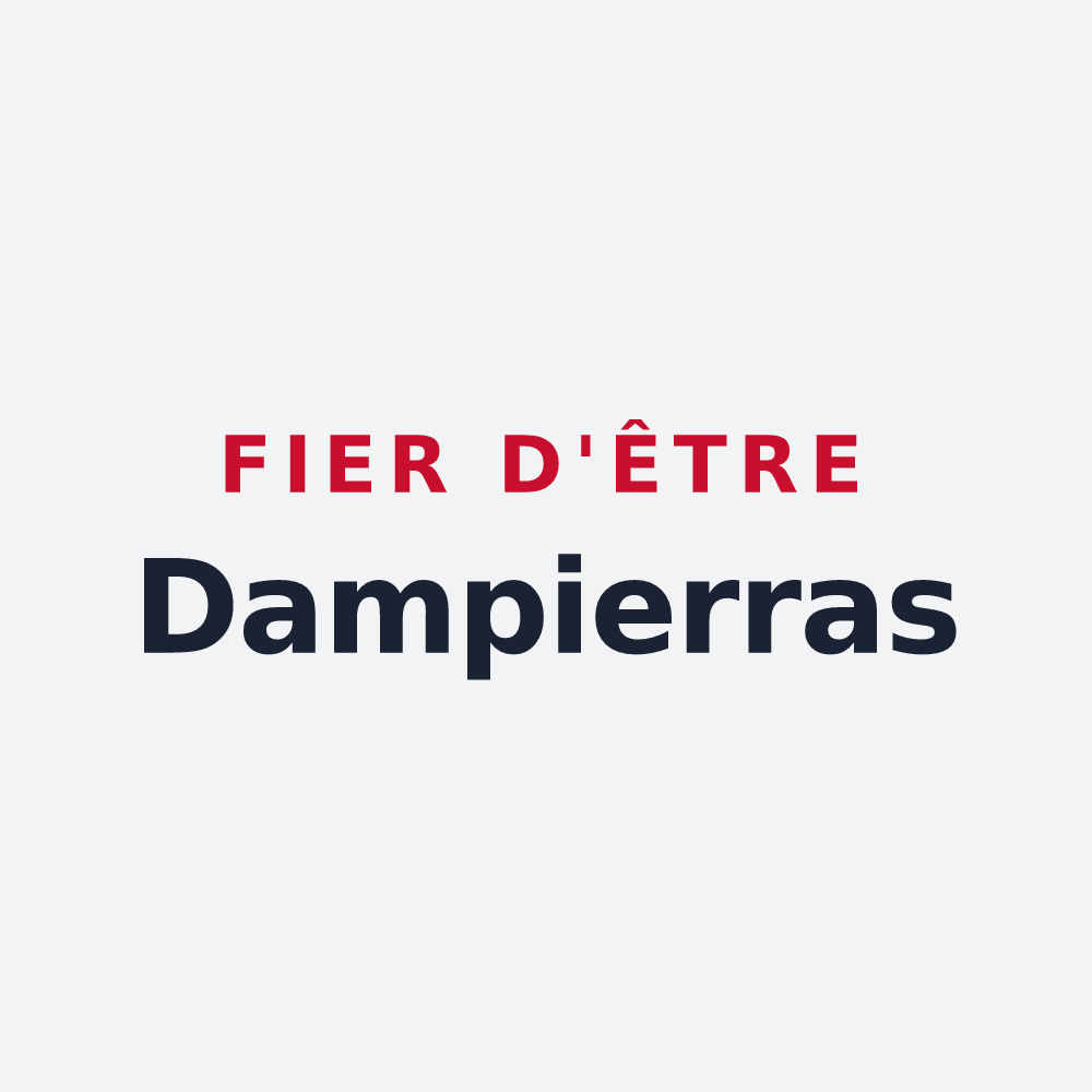 Poster « Fier d'être Dampierras » — design pour Dampierre