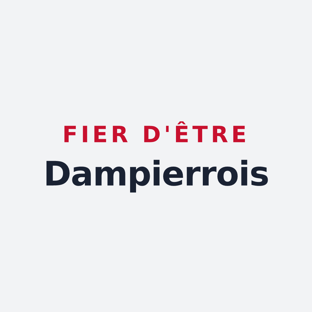 Poster « Fier d'être Dampierrois » — design pour Dampierre-sur-Boutonne