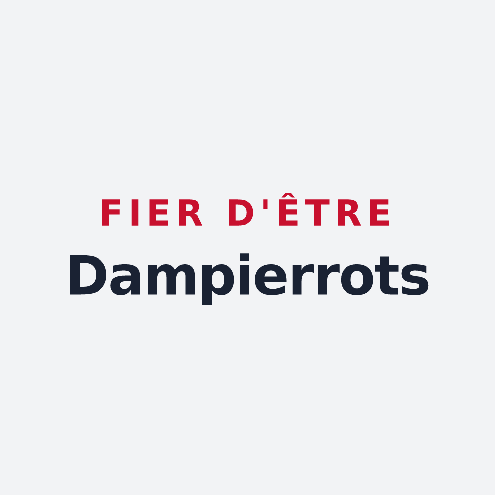 Poster « Fier d'être Dampierrots » — design pour Dampierre-sur-Moivre