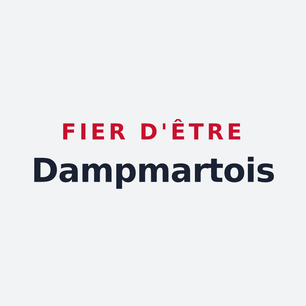 Poster « Fier d'être Dampmartois » — design pour Dampmart