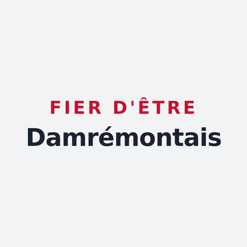 Poster « Fier d'être Damrémontais » — design pour Damrémont
