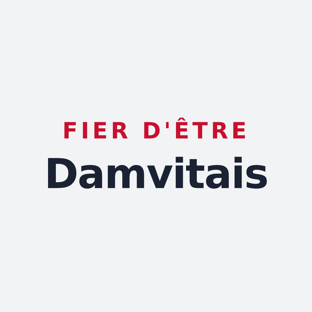 Poster « Fier d'être Damvitais » — design pour Damvix