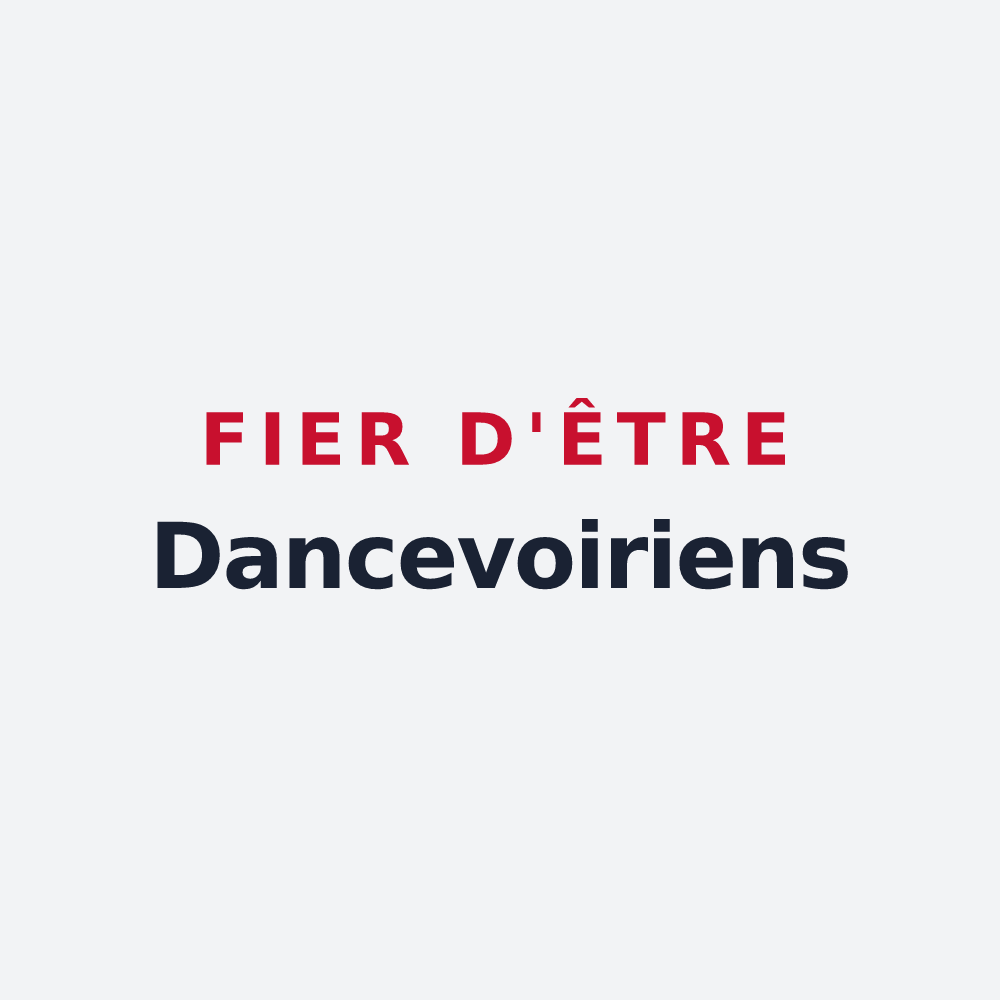 Poster « Fier d'être Dancevoiriens » — design pour Dancevoir