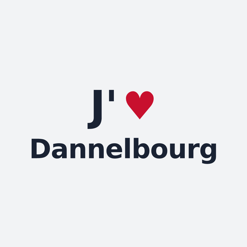 Poster personnalisé Dannelbourg — design J'aime Dannelbourg