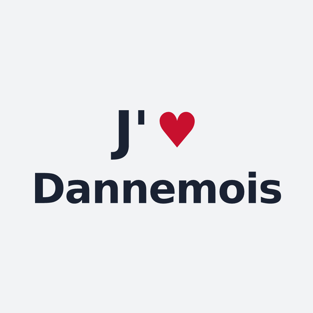 Poster personnalisé Dannemois — design J'aime Dannemois