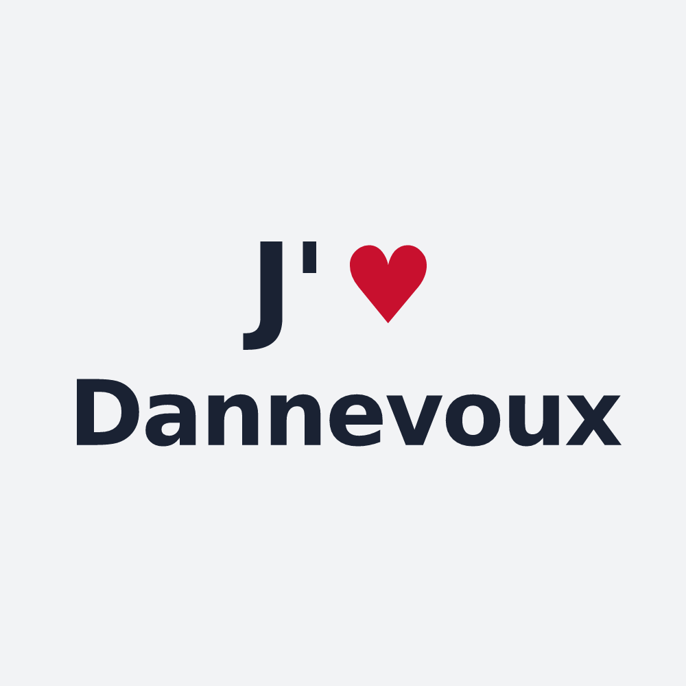 Poster personnalisé Dannevoux — design J'aime Dannevoux