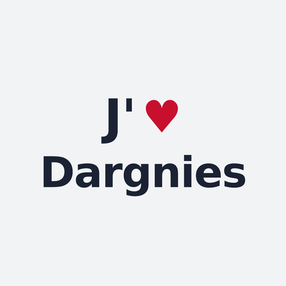 Poster personnalisé Dargnies — design J'aime Dargnies