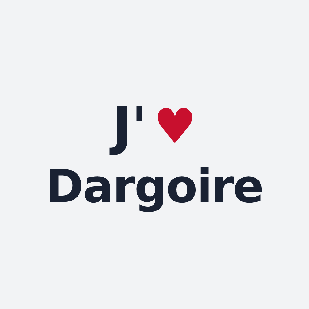 Poster personnalisé Dargoire — design J'aime Dargoire