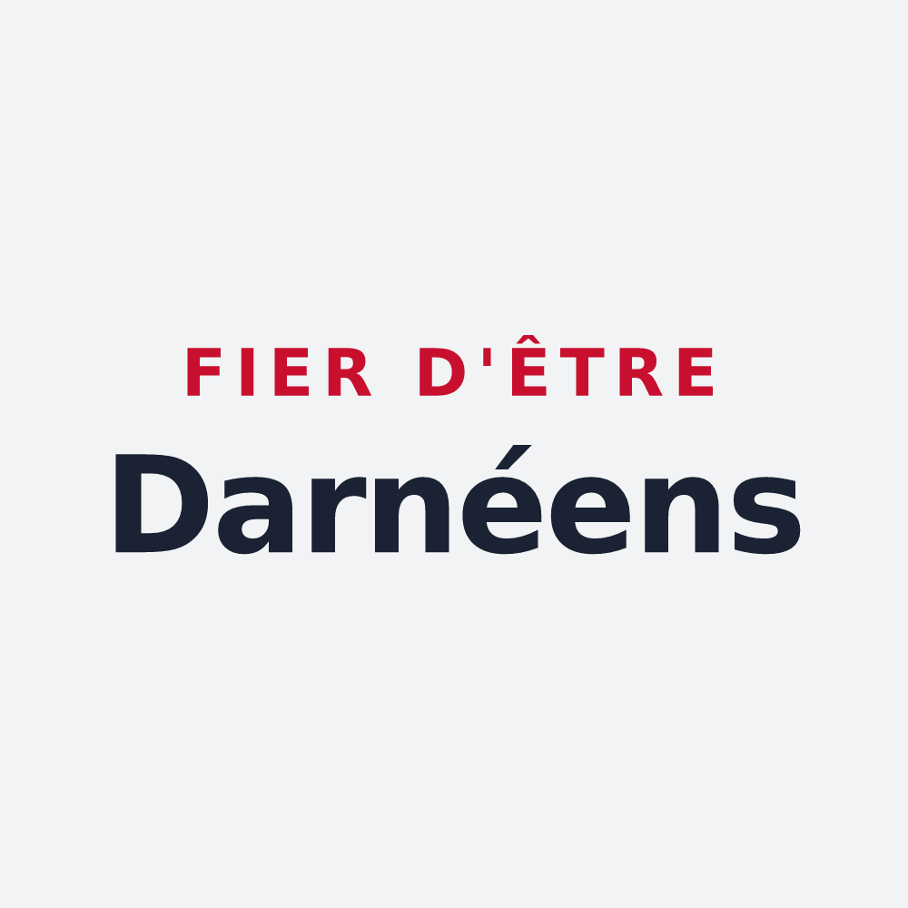 Poster « Fier d'être Darnéens » — design pour Darney-aux-Chênes