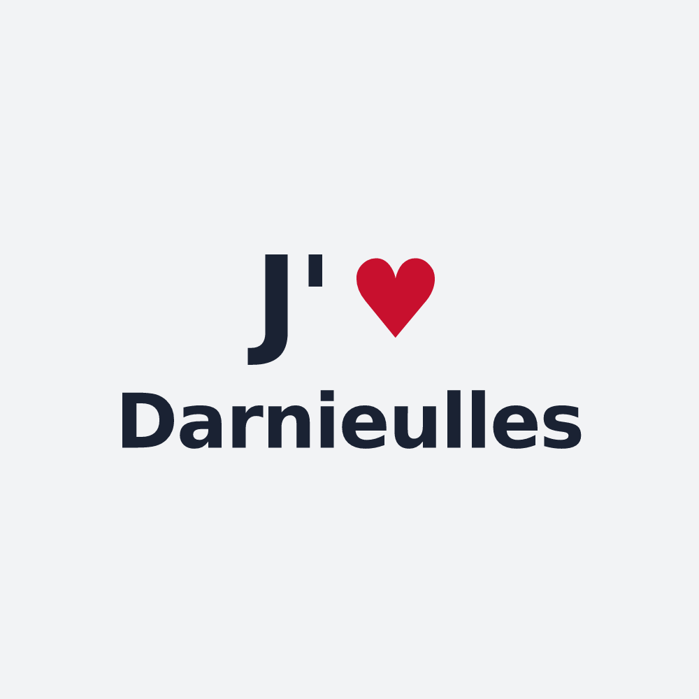 Poster personnalisé Darnieulles — design « J'aime Darnieulles » imprimé sur le poster