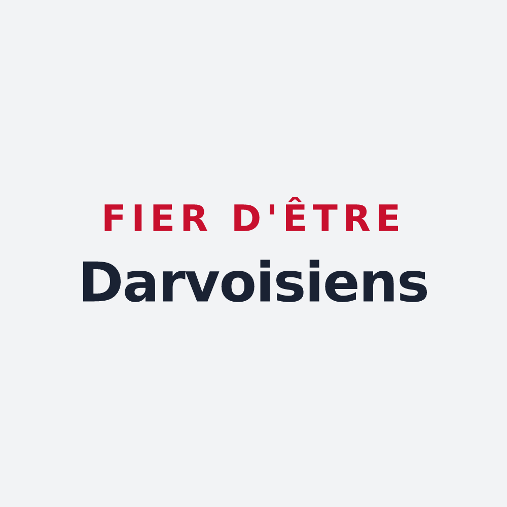 Poster « Fier d'être Darvoisiens » — design pour Darvoy