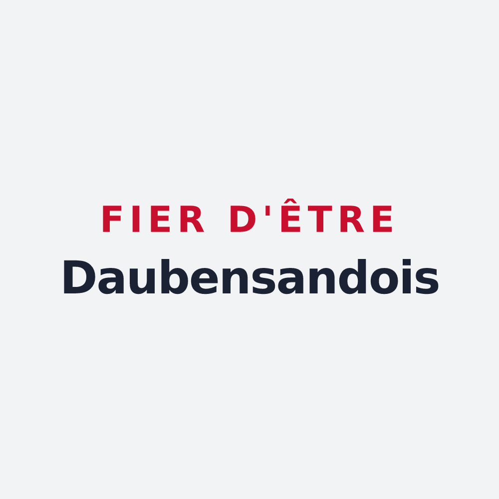 Poster « Fier d'être Daubensandois » — design pour Daubensand
