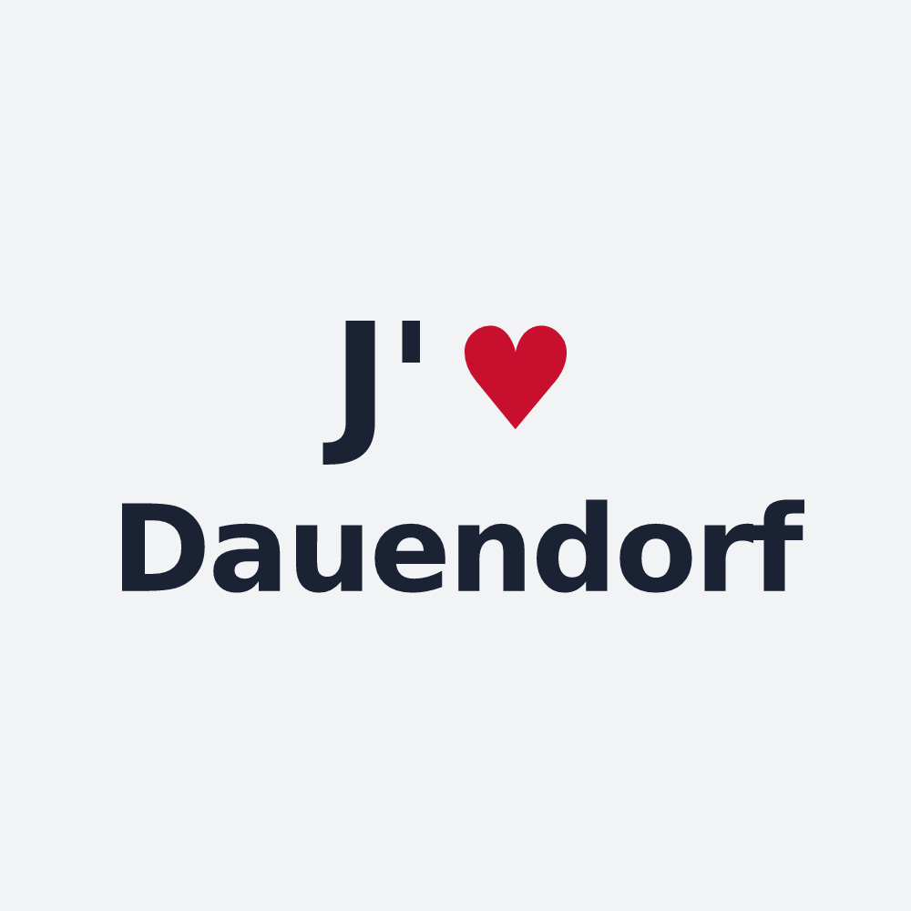 Poster personnalisé Dauendorf — design J'aime Dauendorf