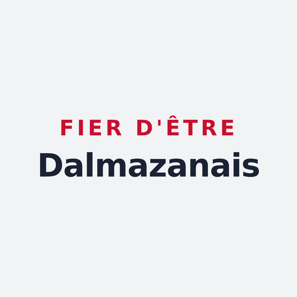 Poster « Fier d'être Dalmazanais » — design pour Daumazan-sur-Arize