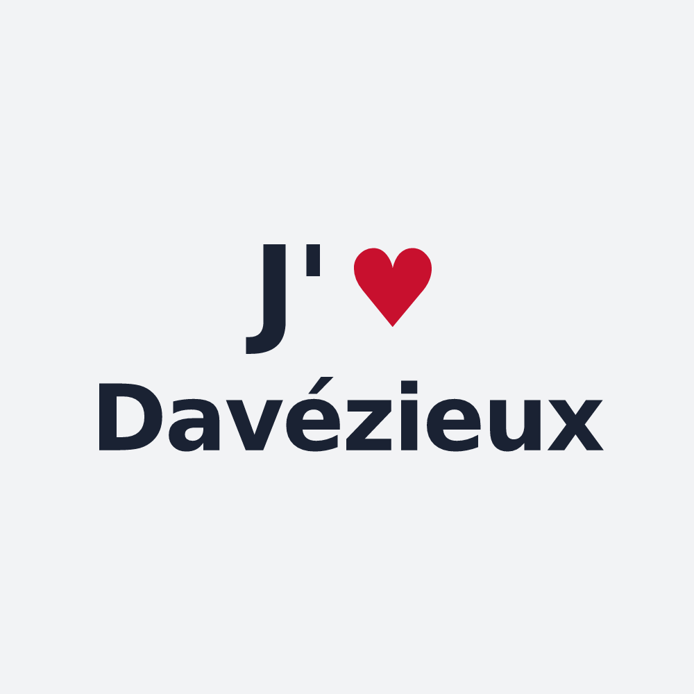Poster personnalisé Davézieux — design J'aime Davézieux