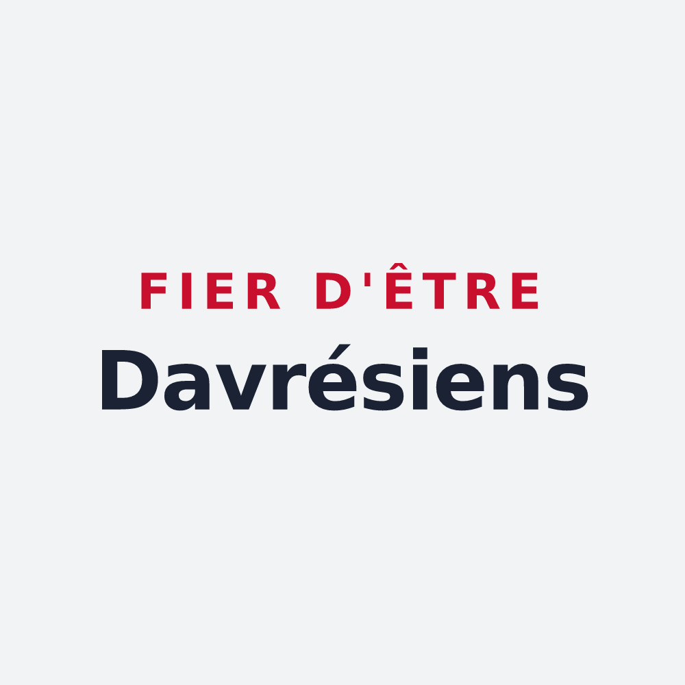 Poster « Fier d'être Davrésiens » — design pour Davrey
