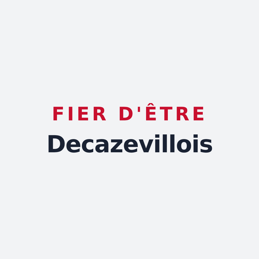 Poster « Fier d'être Decazevillois » — design pour Decazeville