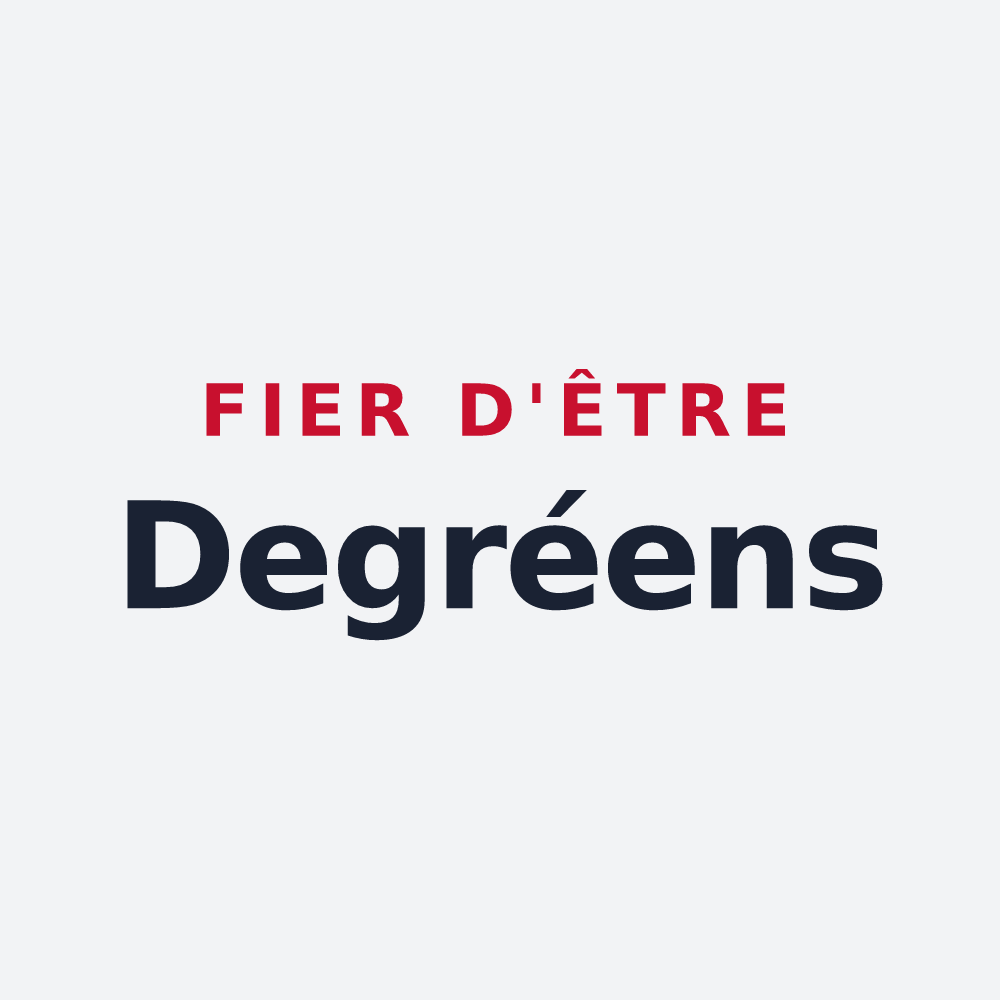 Poster « Fier d'être Degréens » — design pour Degré