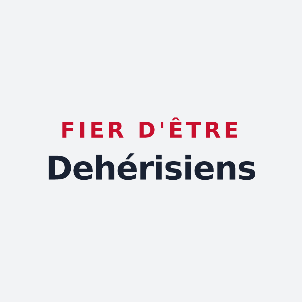Poster « Fier d'être Dehérisiens » — design pour Dehéries