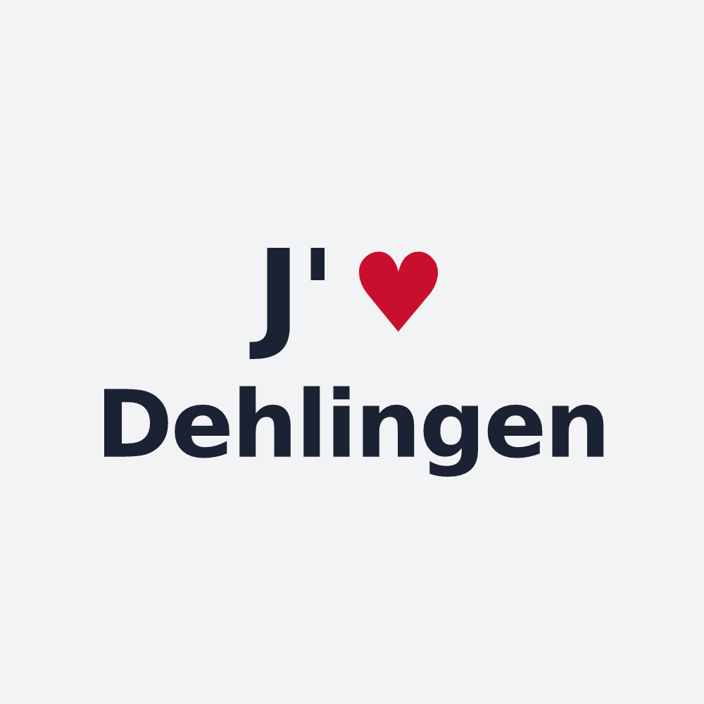 Poster personnalisé Dehlingen — design J'aime Dehlingen