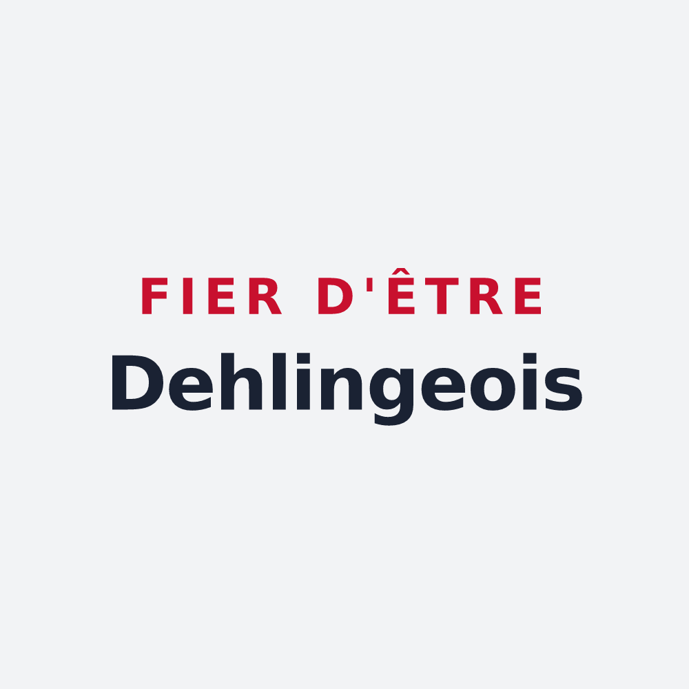 Poster « Fier d'être Dehlingeois » — design pour Dehlingen