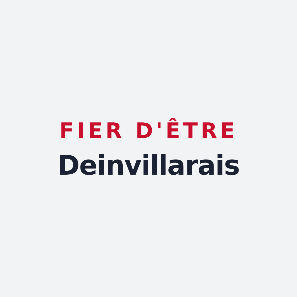 Poster « Fier d'être Deinvillarais » — design pour Deinvillers