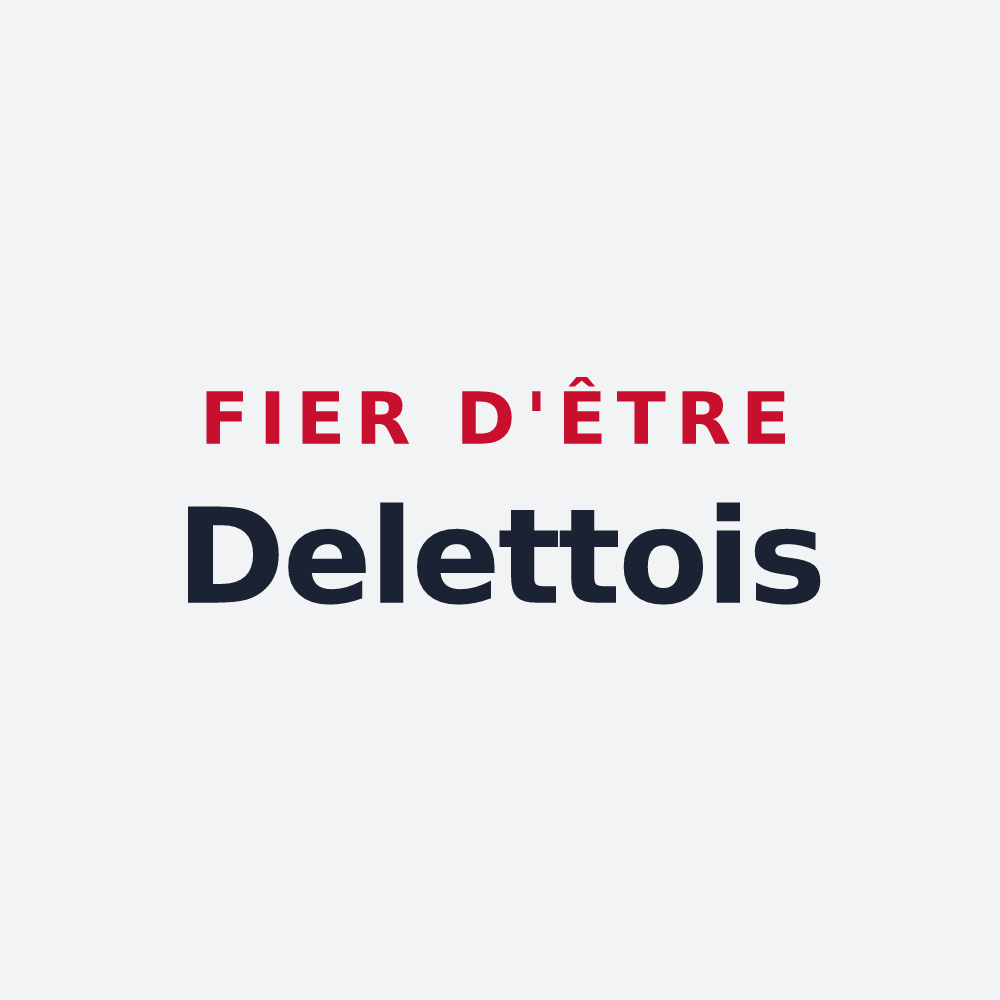Poster « Fier d'être Delettois » — design pour Delettes