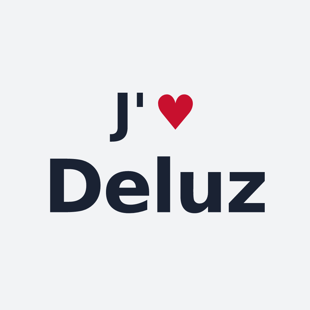 Poster personnalisé Deluz — design J'aime Deluz