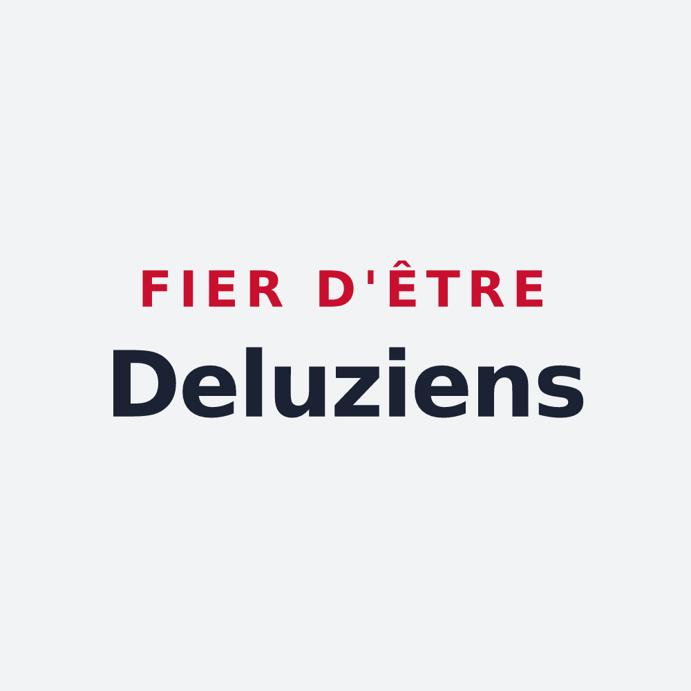 Poster « Fier d'être Deluziens » — design pour Deluz